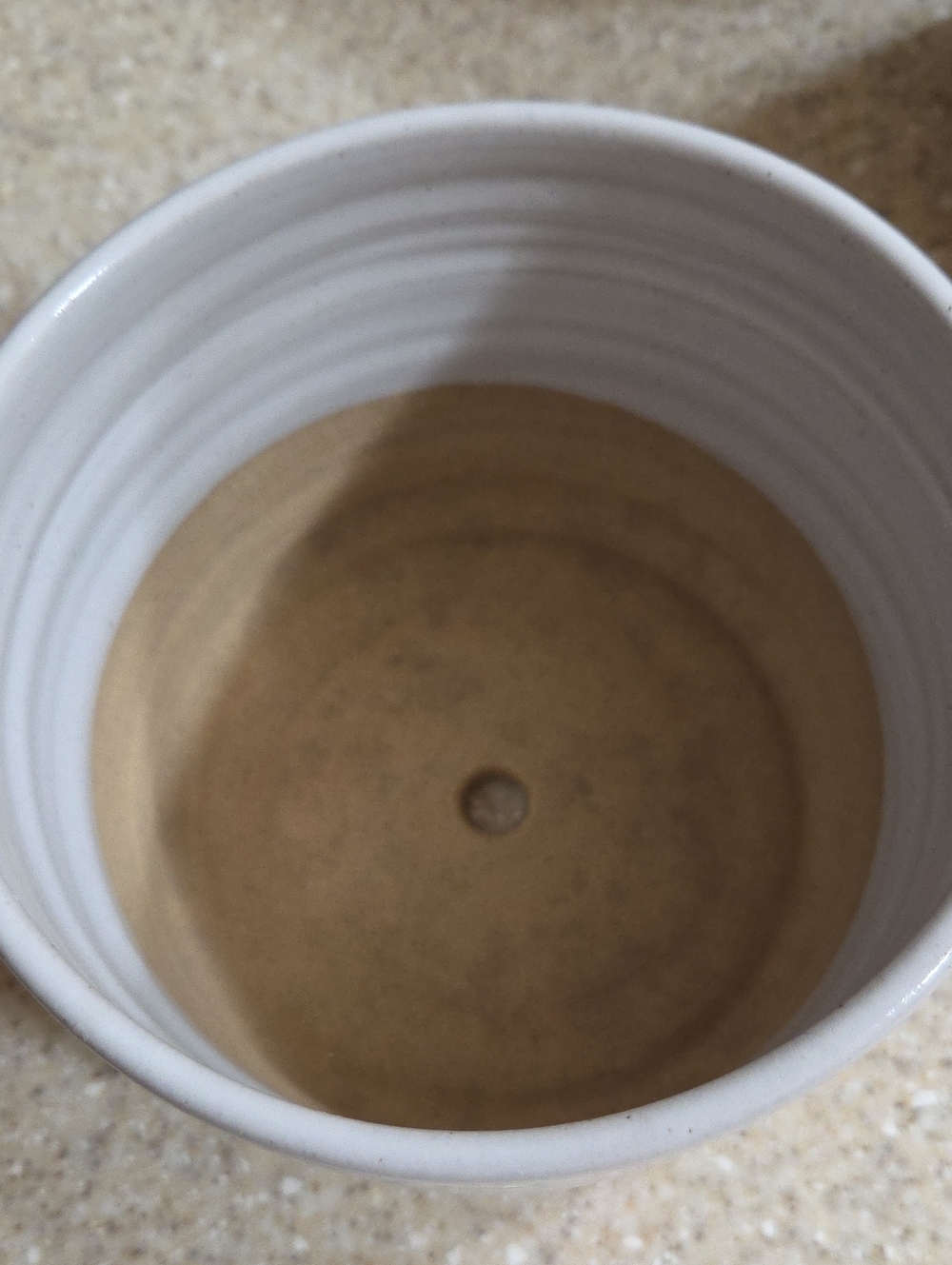 Farmhouse Pottery Small White Glazed Stoneware Garden Pot - Picture 2 of 5